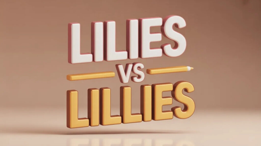 Lilies vs Lillies Quick Answer