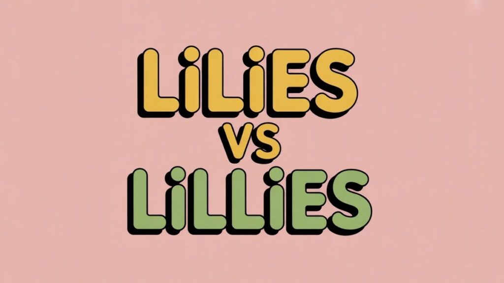 Lilies vs Lillies Reddit Discussions