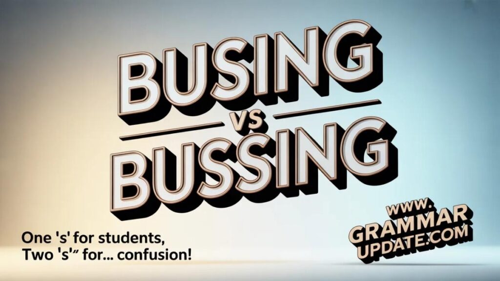 Practice Session Busing vs Bussing