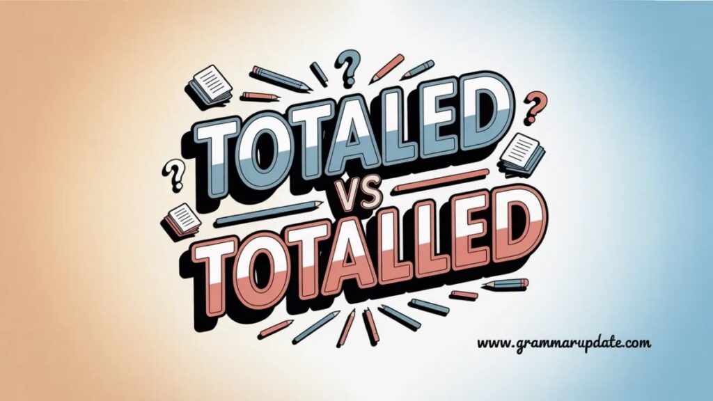 Quick Answer Totaled vs Totalled?