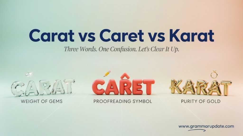 Carat vs Caret vs Karat Which is Differences?