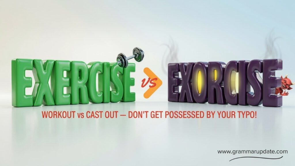 Exercise vs Exorcise Differences and Correct Usage