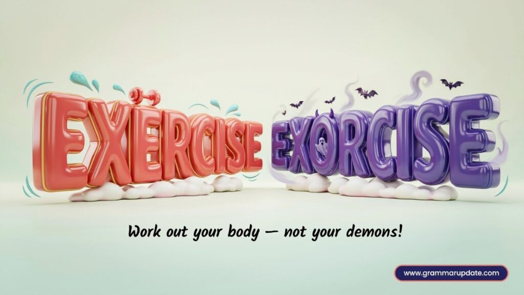 Practice Session Exercise vs Exorcise