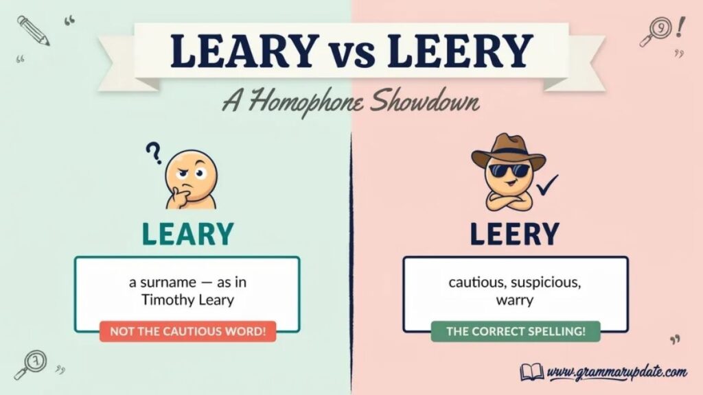 Leary vs Leery Which Is Correct and Difference?