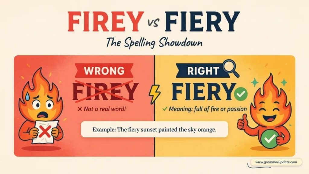 Firey vs Fiery difference Which one Is Correct?