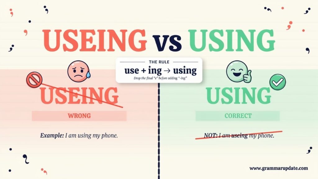 Quick Answer Useing vs Using