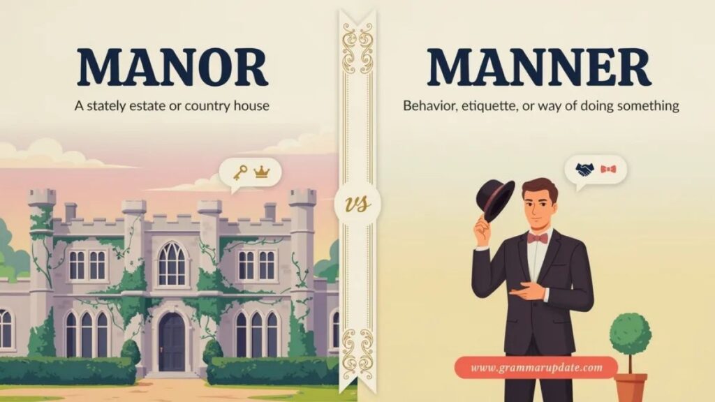 Manor vs Manner Which One Is Correct?
