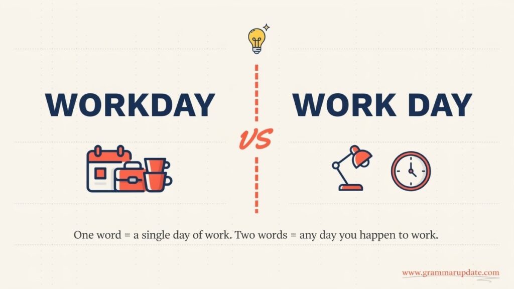 The Short Answer Workday vs Work Day?