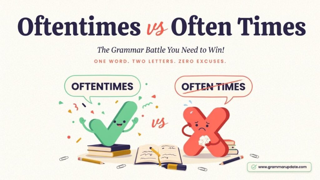 Practice Exercises Oftentimes Vs Often Times