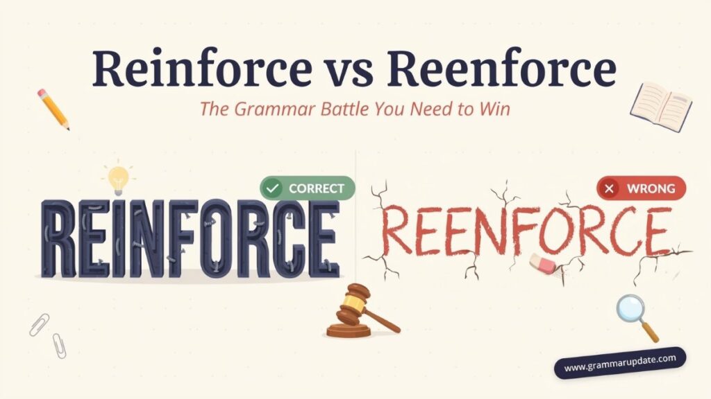 Quick Answer, Is It Reinforce vs Reenforce?