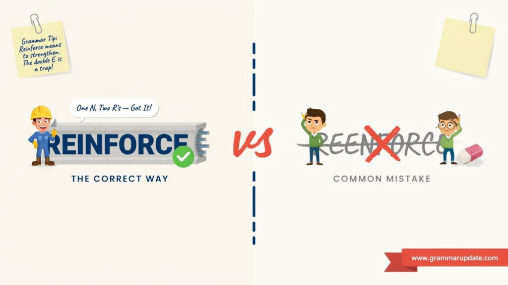 Practice Session Reinforce vs Reenforce