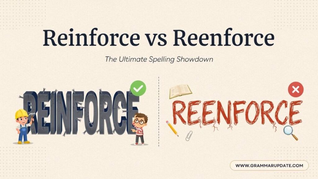 Reinforce vs Reenforce, What's the Difference?