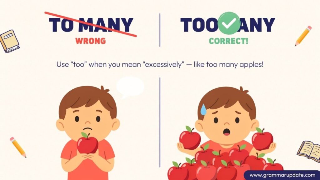 Too Many vs To Many What's the Difference?