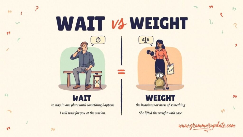 Quick Answer Wait Vs Weight?