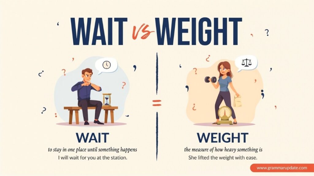 Wait vs Weight Difference and usage? 