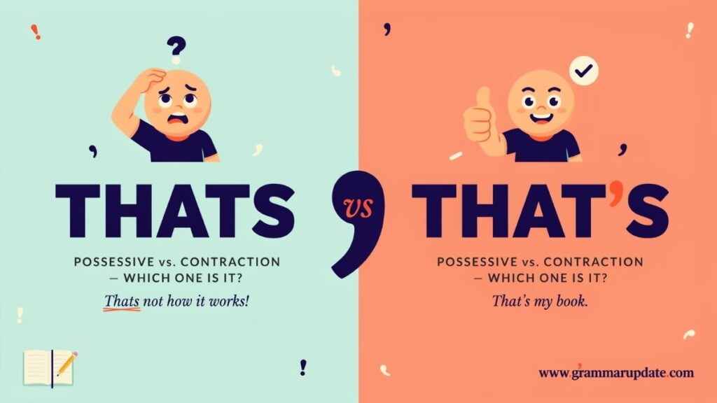 Practice Session Thats vs That's