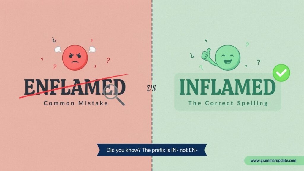 Quick Answer Enflamed vs Inflamed?