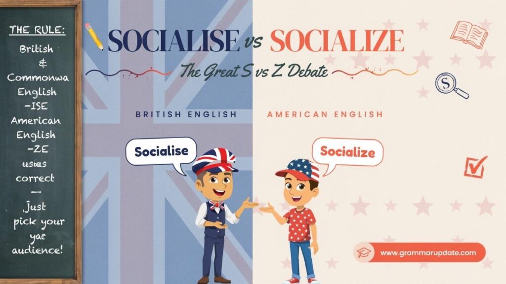 British English vs American English Does It Affect Socialise vs Socialize?