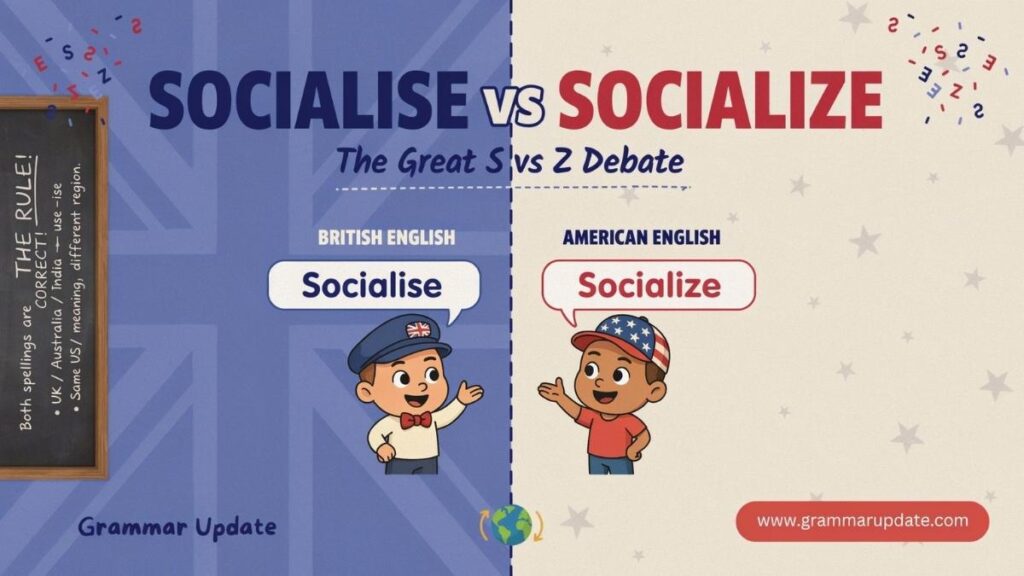 Practice Session socialise vs socialize