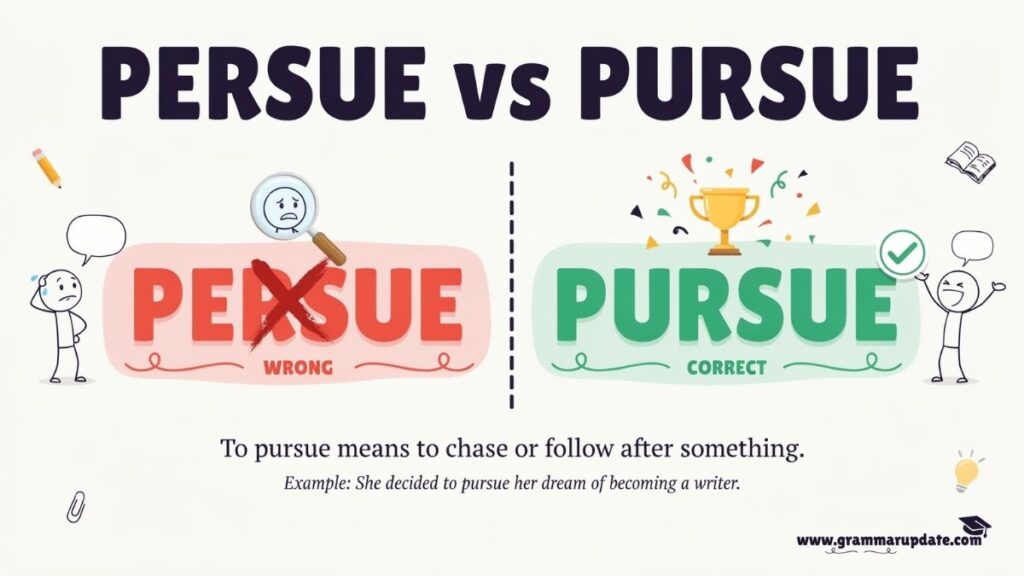 Practice Session Persue vs Pursue