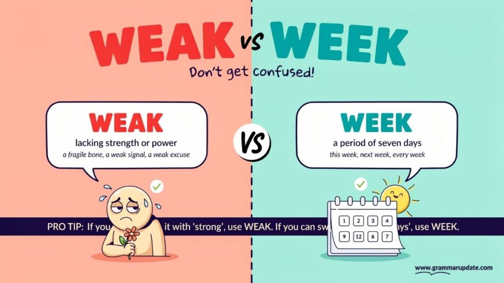 Week vs Weak Pronunciation