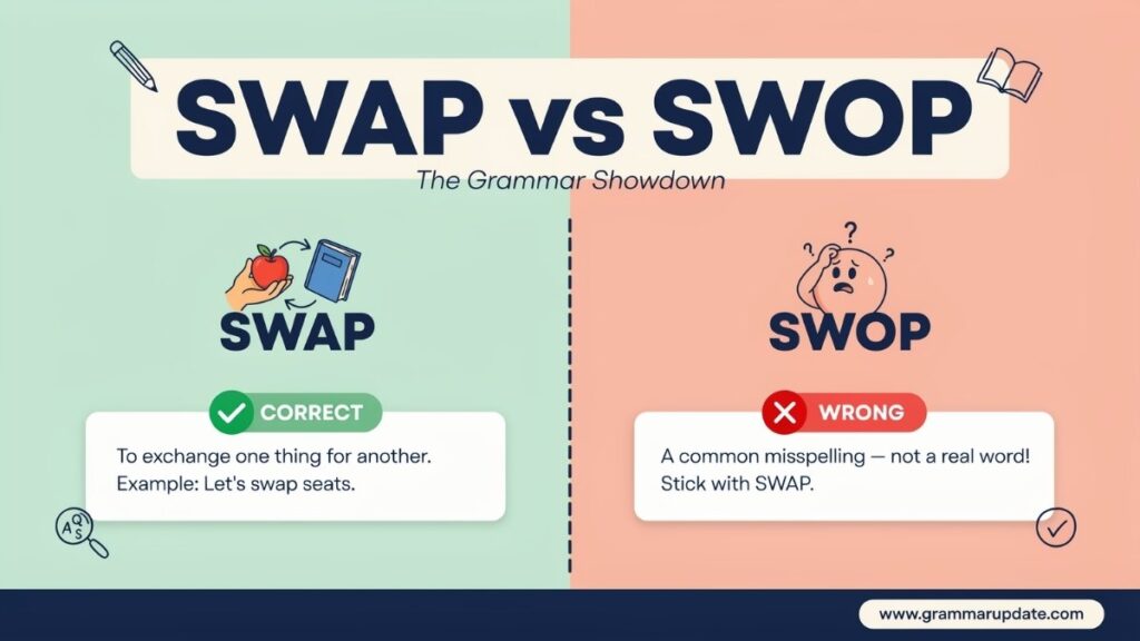 Swap vs Swop The Quick Answer
