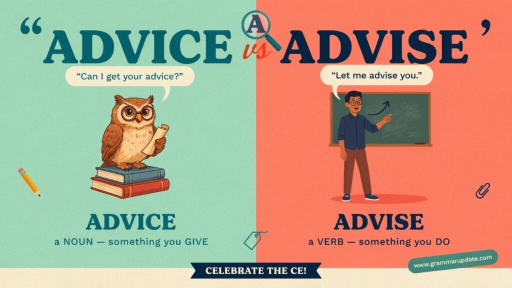 Advice vs Advise What's the Difference?