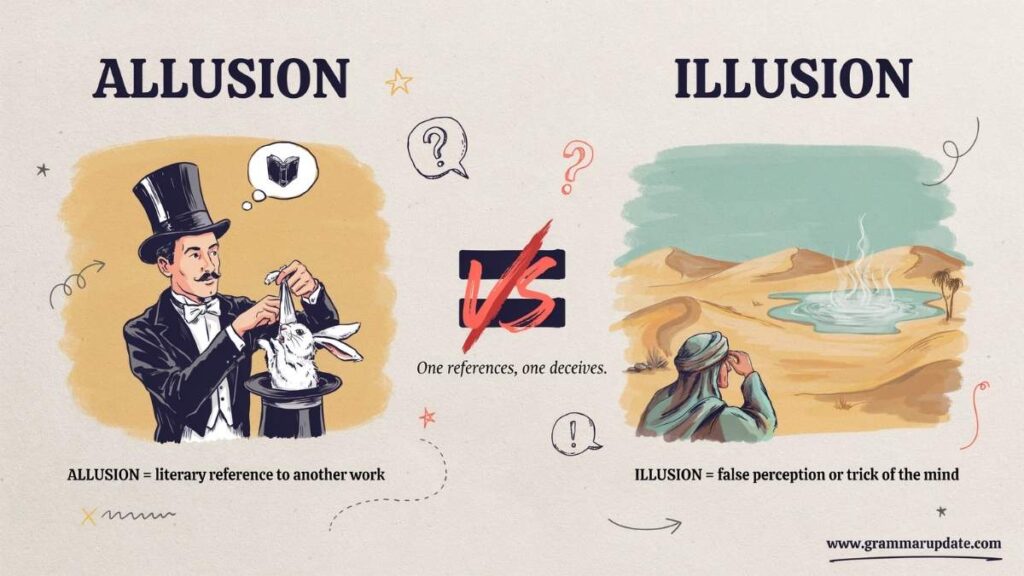 Allusion vs Illusion Difference and which is correct ?