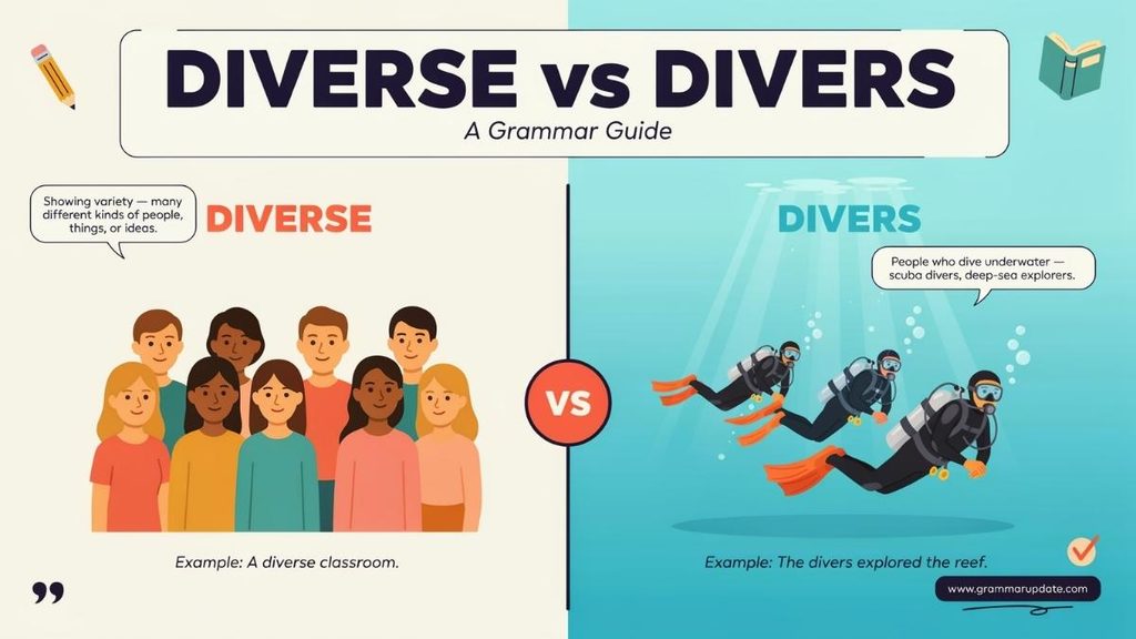 Diverse vs Divers Grammar and Parts of Speech