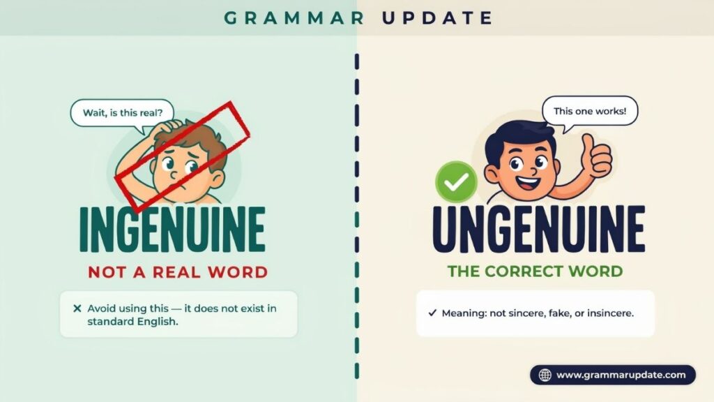 Ingenuine vs Ungenuine Which one Is Correct?