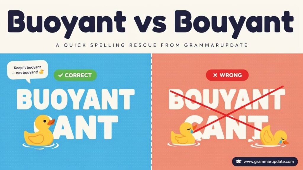 Why Do People Misspell Buoyant as Bouyant?