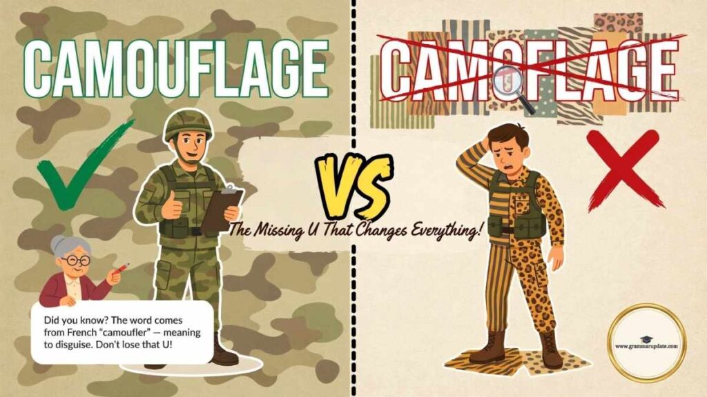 How to Use Camouflage in a Sentence