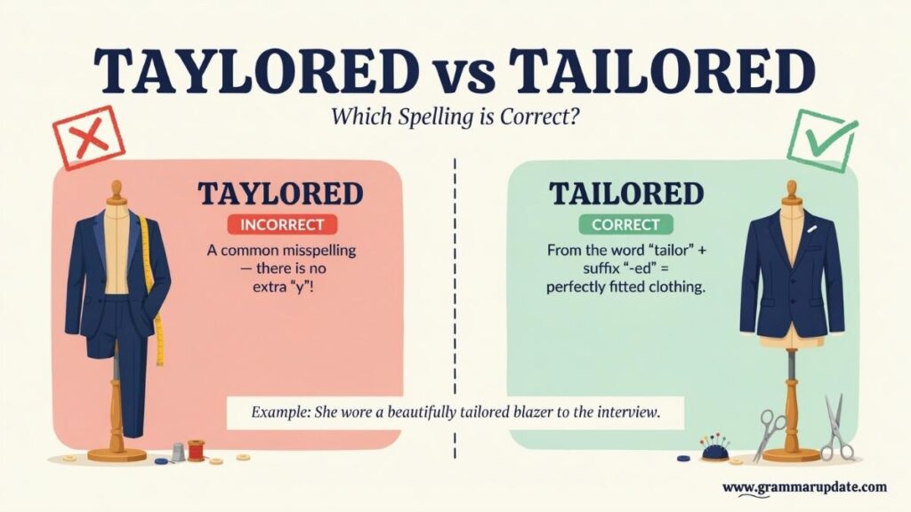 Taylored vs Tailored Which one Is Correct?