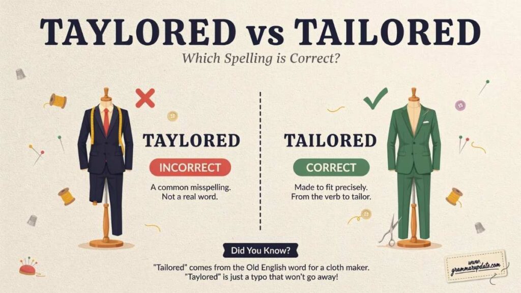Tailor vs Tailer Which Word Is Correct?