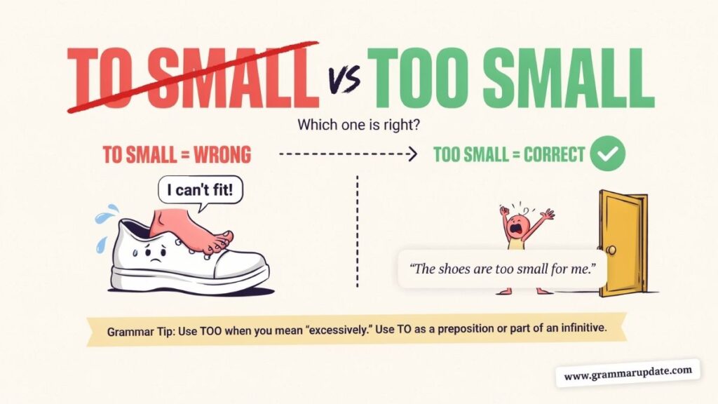 To Small vs Too Small Which one Is Correct?