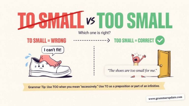 To Small vs Too Small Which one Is Correct?