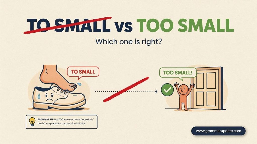 Common Mistakes With To Small vs Too Small