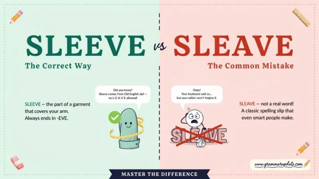 Sleeve vs Sleave difference and Which Is Correct?