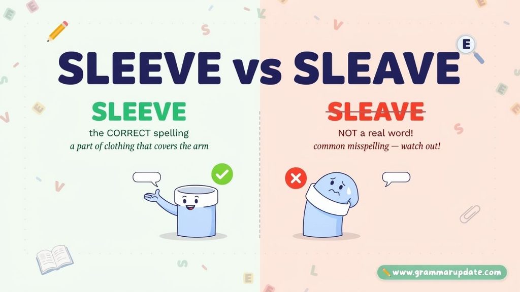 Sleave vs Sleeve Why the Confusion Happens