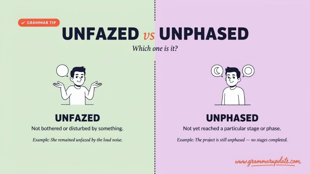 Why Do People Confuse Unfazed vs Unphased?