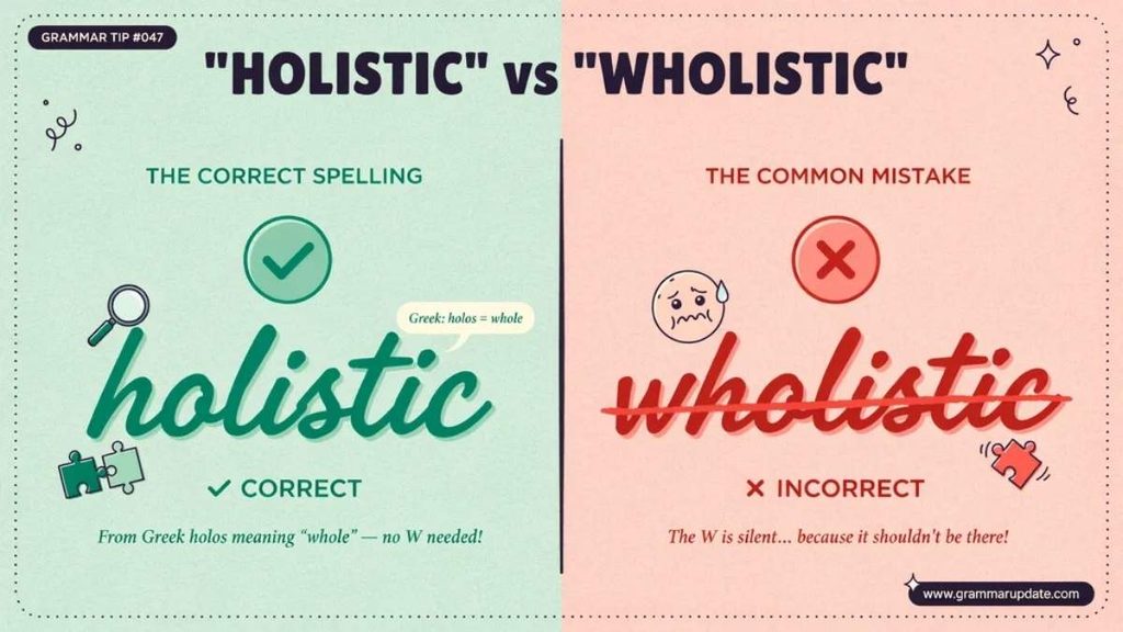 Which Is Correct Holistic vs Wholistic?