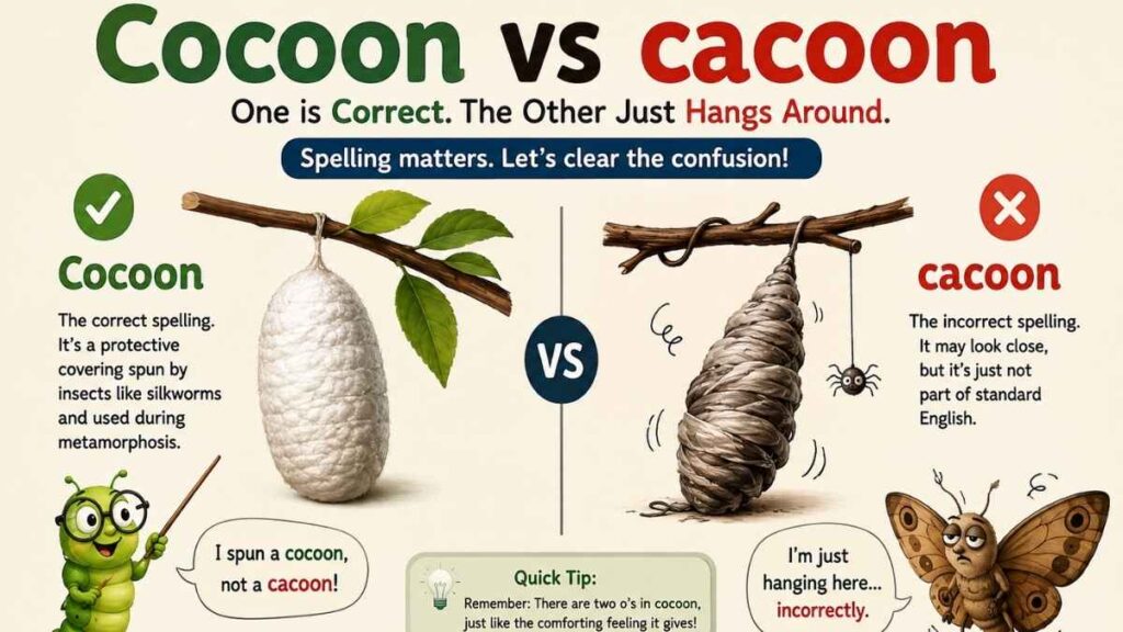 Cocoon vs Cacoon Which one Is Correct?