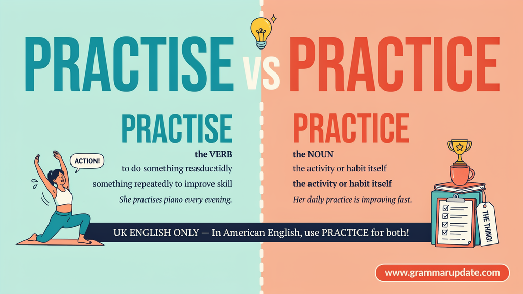 Practice vs Practise in American English