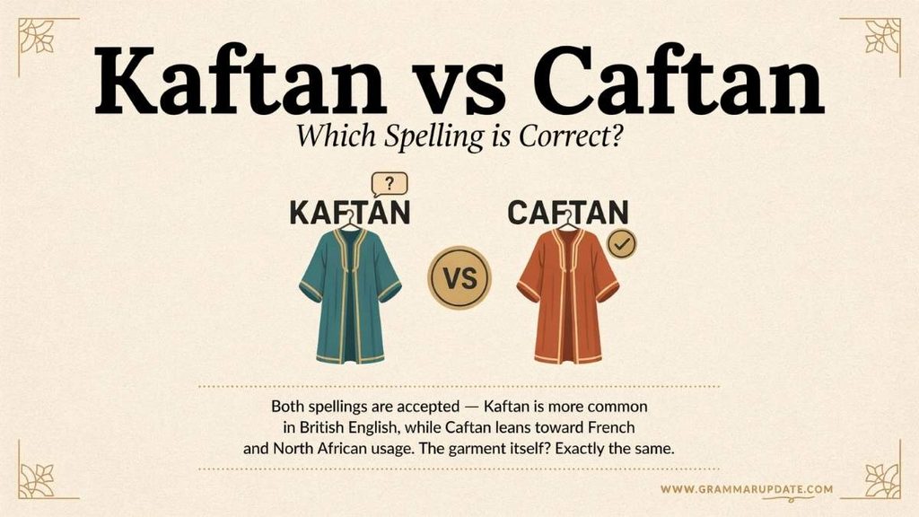 Kaftan vs Caftan Spelling Why Are There Two Forms?