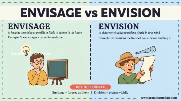 Envisage vs Envision difference and usage? - Grammar Update