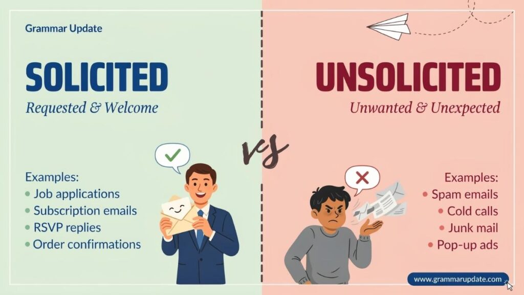 Solicited vs Unsolicited Differences and Usage