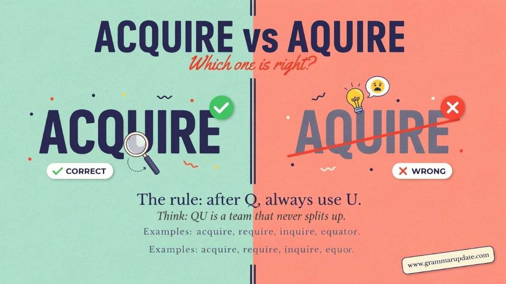 Why Do People Spell Acquire as Aquire?