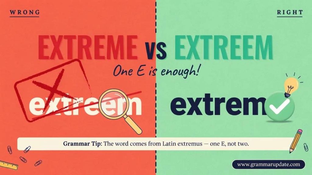 Why Do People Confuse Extreme vs Extreem?