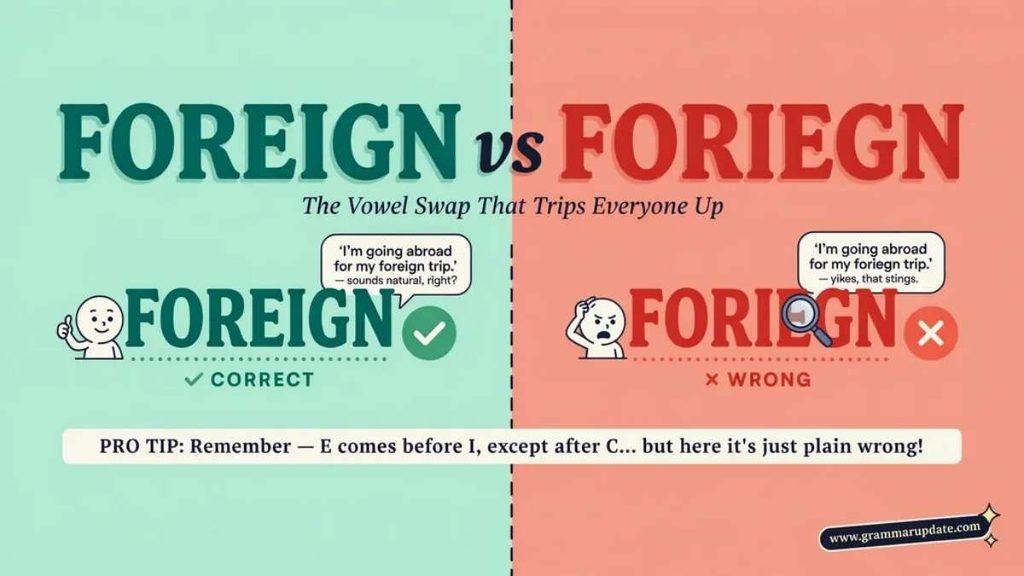 Why Do People Spell Foreign as Foriegn?