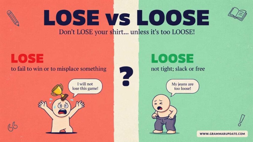 Lose vs Loose difference and usage?
